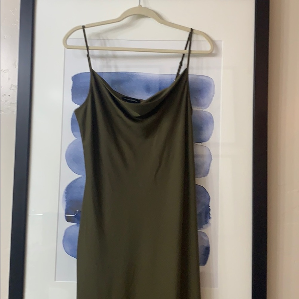 Olive green dress
